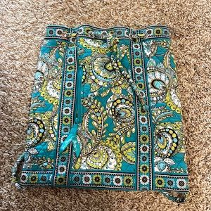 Vera Bradley Blue and Green Cinch Bag